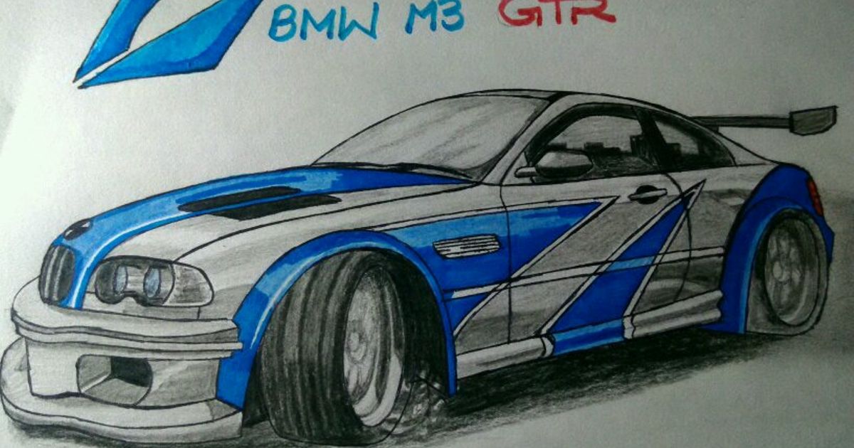 1200x630 Nfs Mw Bmw Gtr Drawing Hope You Like It - Gtr Drawing