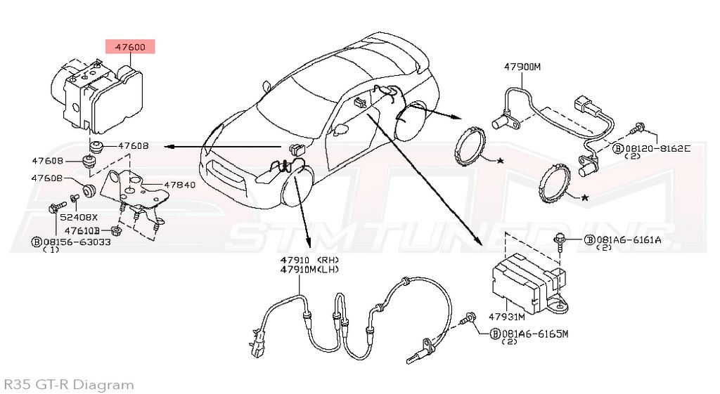 1024x561 nissan abs brake actuator module - Gtr R35 Drawing