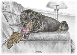 300x214 guard dogs drawings fine art america - Guard Dog Drawing