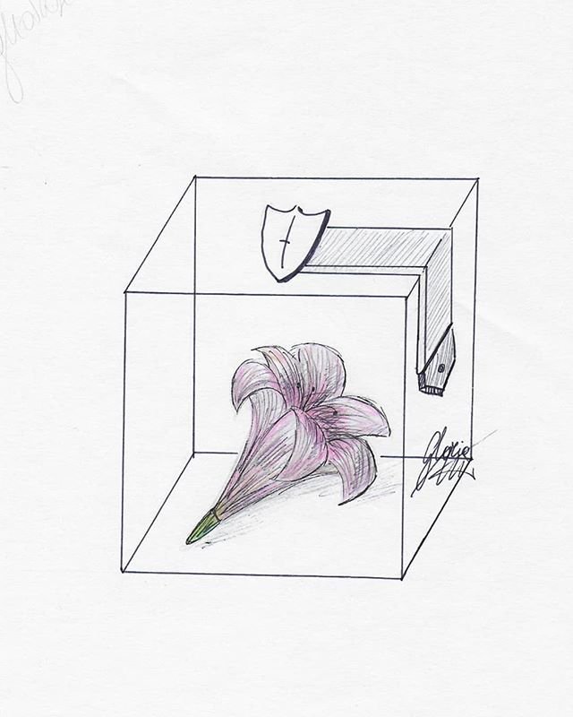 640x800 Gloryanime Inktober Guarded - Guarded Drawing