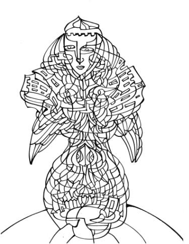 375x485 guardian angel drawing - Guardian Angel Drawing