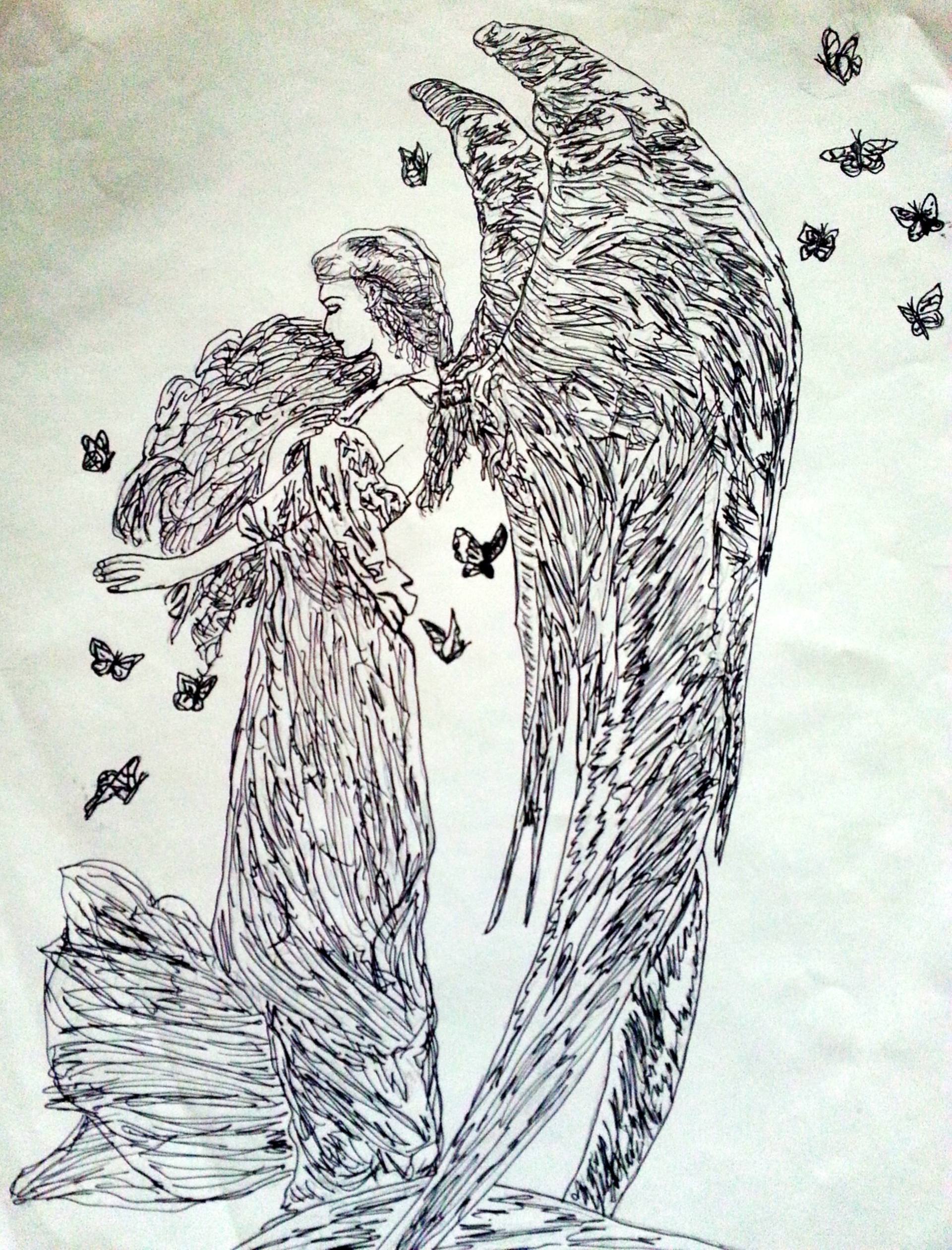 1920x2522 guardian angel drawing - Guardian Angel Drawing
