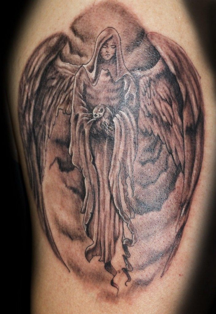 704x1024 the best guardian angel tattoos for men improb - Guardian Angel Tattoo Drawing