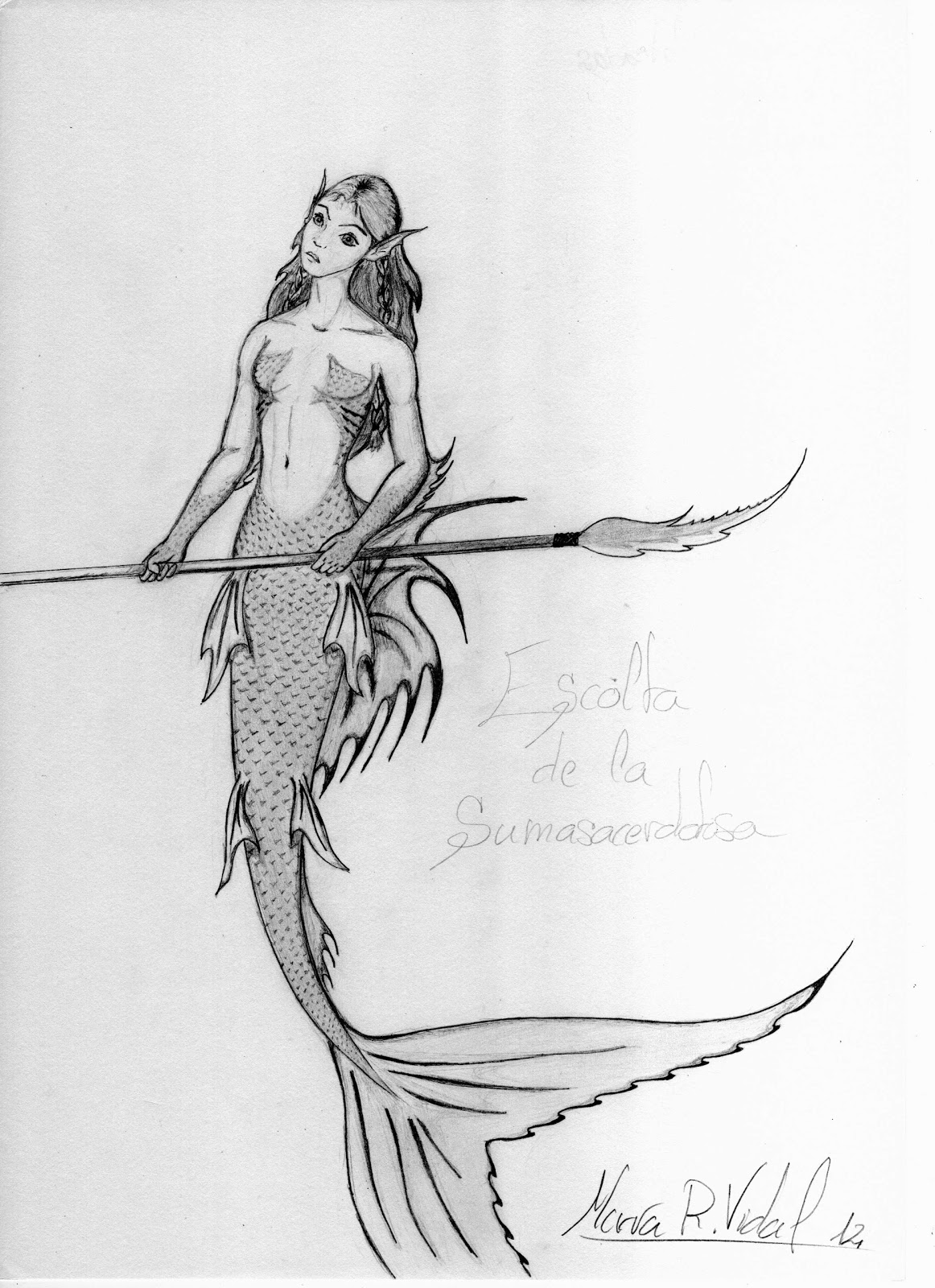 1162x1600 drawings and sketches while studying guardian mermaid - Guardian Drawing
