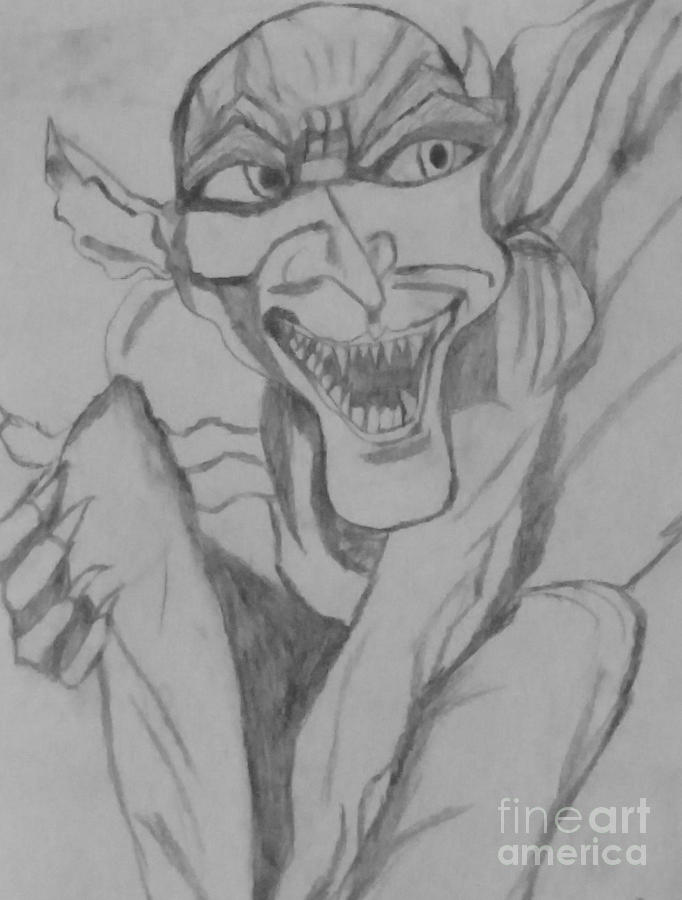 682x900 gargoyle guardian drawing - Guardian Drawing