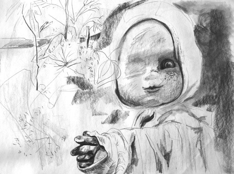 750x557 guardian in garden - Guardian Drawing