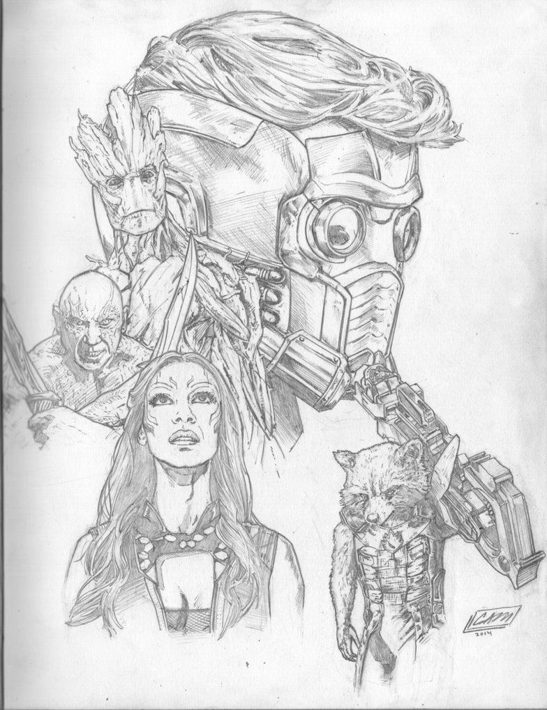 Ship Drawing Guardians The Galaxy For Free Download - Guardians Of The...