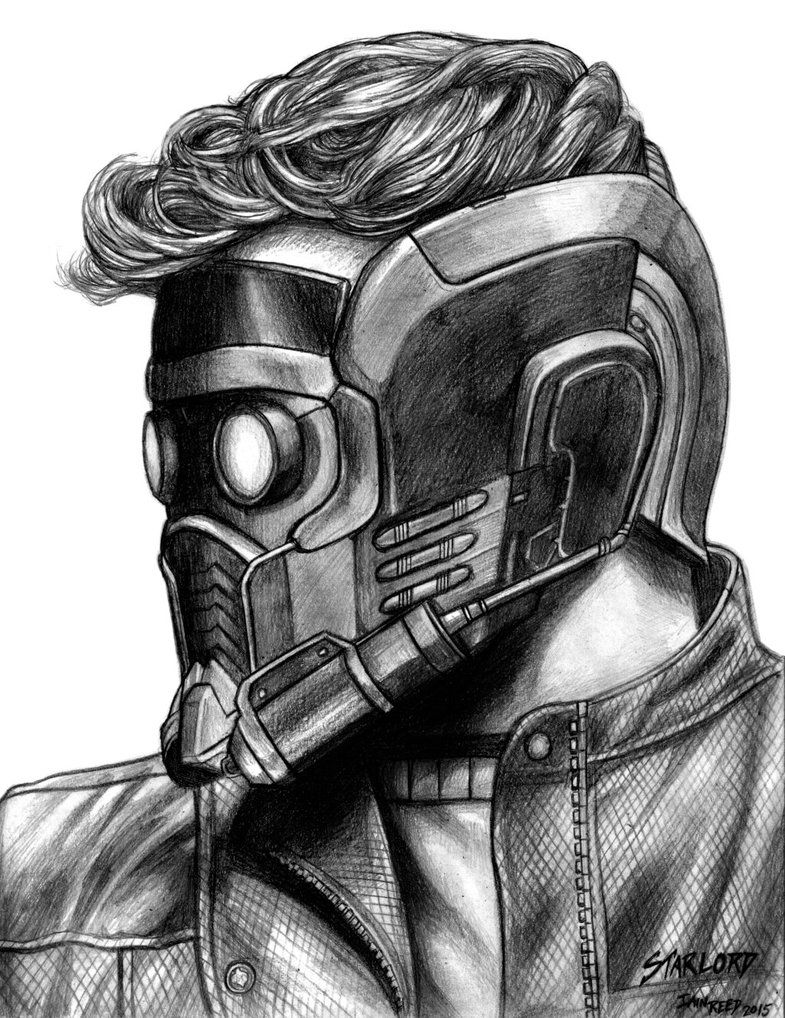 785x1018 Star Lord - Guardians Of The Galaxy Drawings