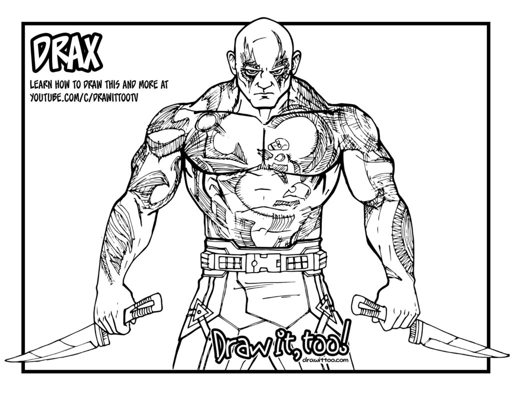 1024x791 drax the destroyer - Guardians Of The Galaxy Drawings