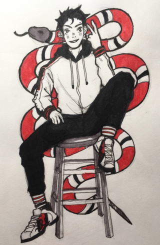 320x490 day snake gucci from head to toe b bc i didn't want to draw - Gucci Drawing