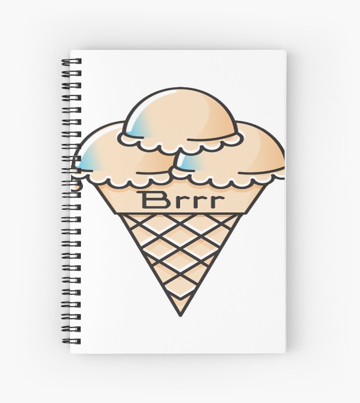 1171x1313 Gucci Mane Ice Cream Cone Spiral Notebooks - Gucci Mane Ice Cream Cone Drawing