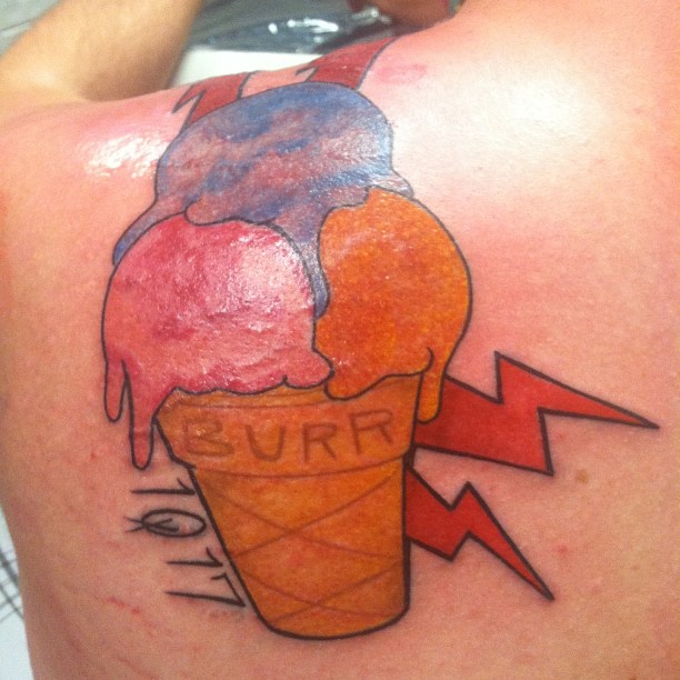 612x612 Replica Gucci Mane Ice Cream Cone Bobby Ink Tattoos - Gucci Mane Ice Cream Cone Drawing