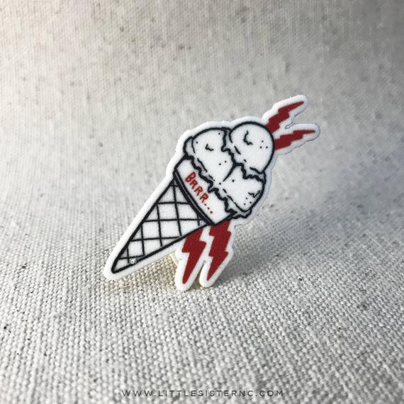 570x570 gucci mane ice cream cone face tattoo brooch lapel pinback etsy - Gucci Mane Tattoo Drawing