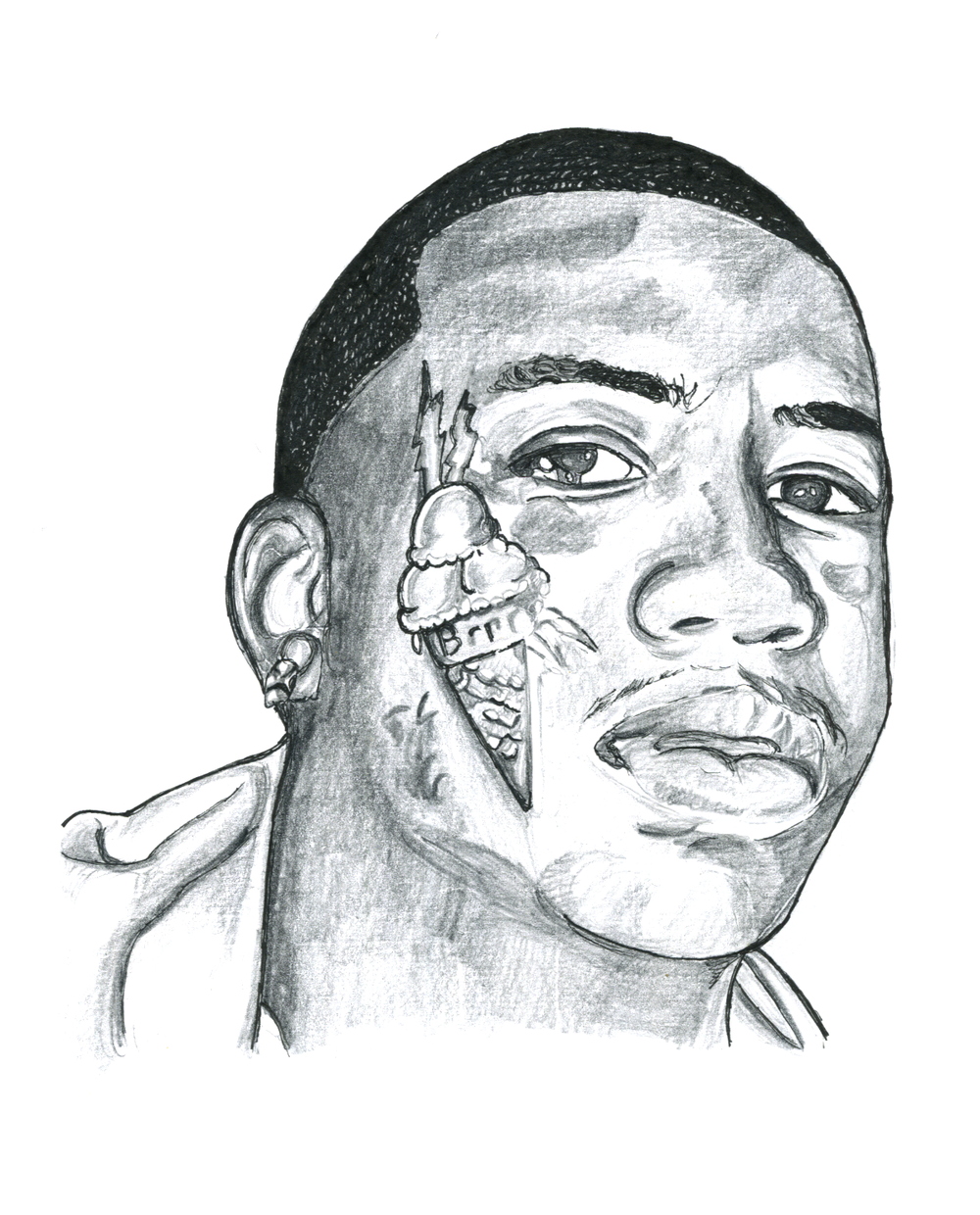 1000x1240 Celso Sez - Gucci Mane Tattoo Drawing