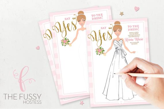 570x380 Guess The Dress, Draw The Dress, Say Yes To The Dress, Bridal - Guess My Drawing