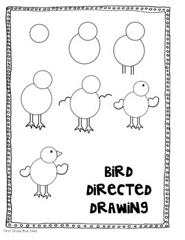 270x350 Bird Directed Drawing For Spring - Guided Drawing