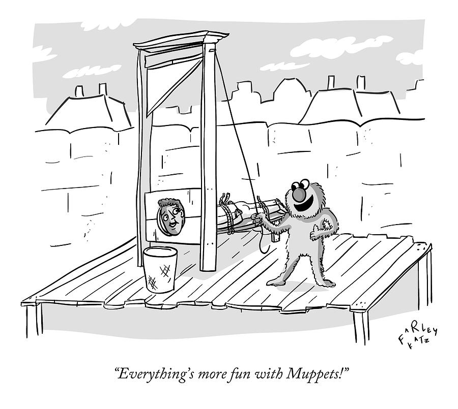 900x805 a muppet mans a guillotine drawing - Guillotine Drawing