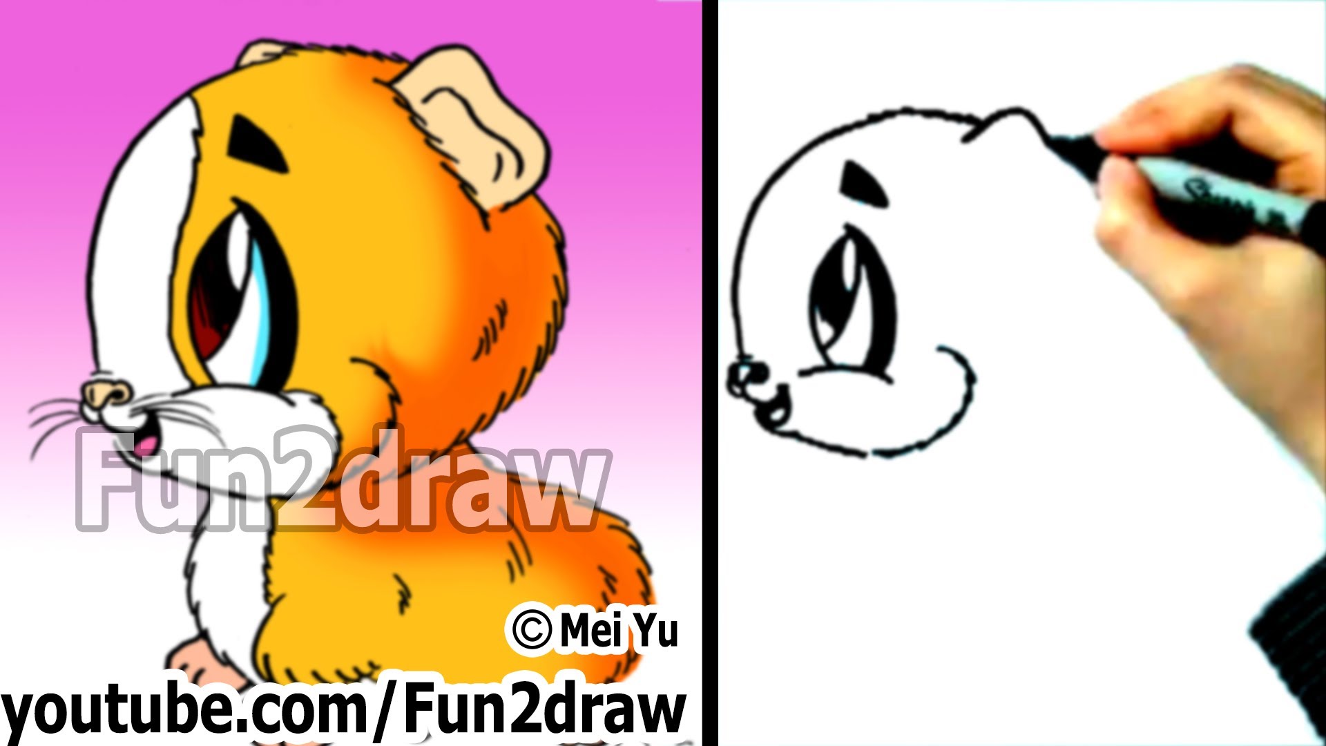 1920x1080 how to draw cartoon animals how to draw a guinea pig drawing - Guinea Pig Cartoon Drawing