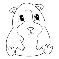 230x230 top free printable guinea pig coloring pages online - Guinea Pig Drawing