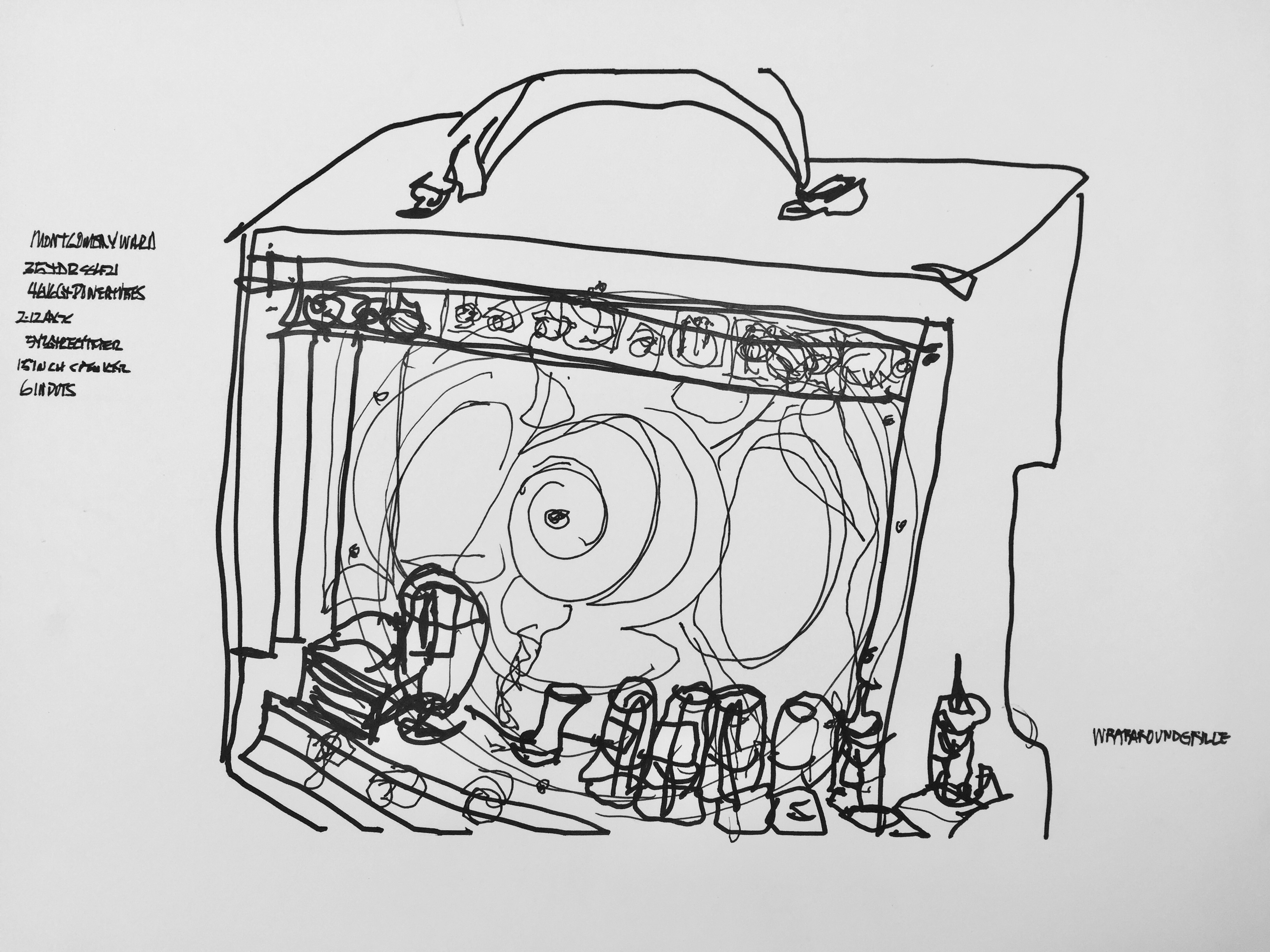 3264x2448 Guitar Steemit - Guitar Amp Drawing