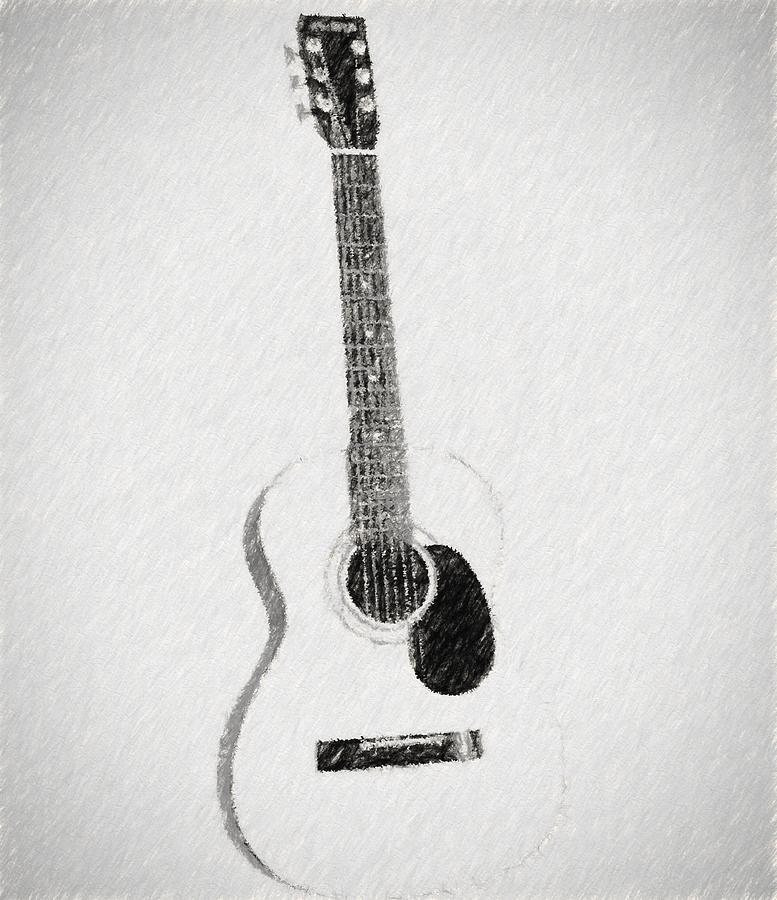 Guitar Drawing at PaintingValley.com | Explore collection of Guitar Drawing