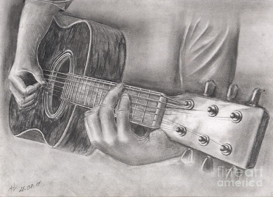 900x651 Guitar Drawing - Guitar Drawing Images