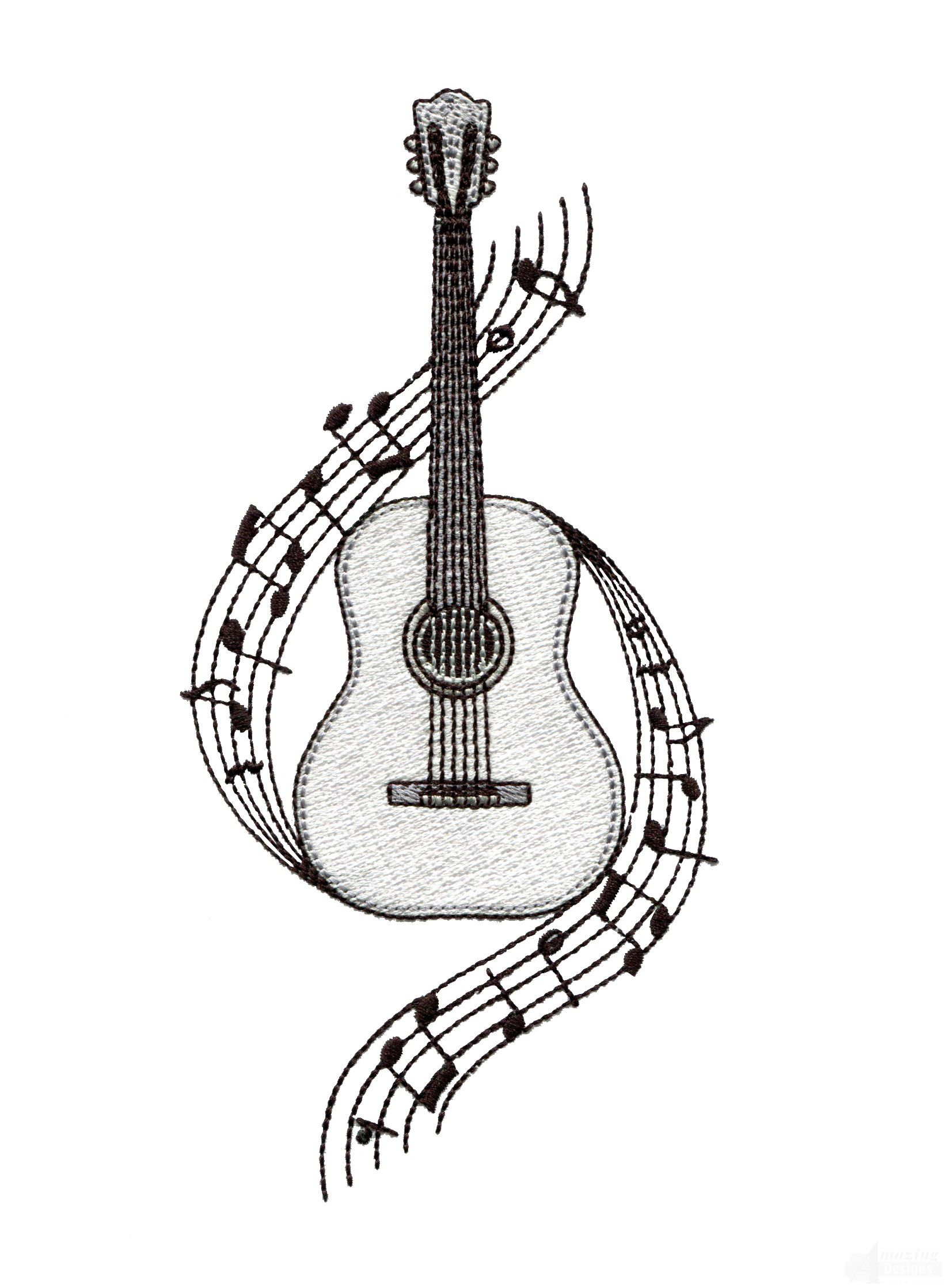 1643x2238 Guitar Embroidery Design Music Music Drawings, Guitar, Guitar - Guitar Drawing Images