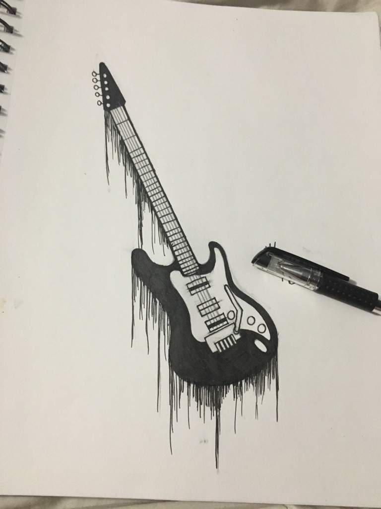 768x1024 A Guitar Drawing Pop Punk Amino - Guitar Drawing Images