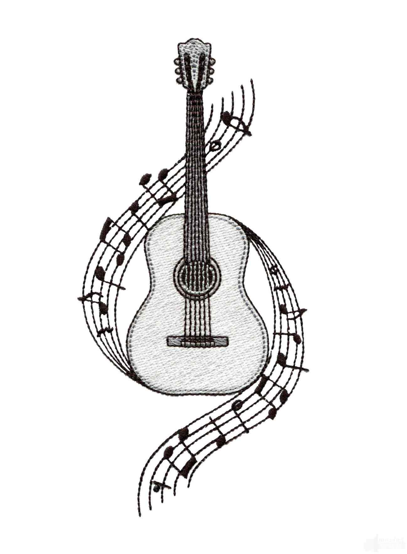 Guitar Simple Drawing at Explore collection of