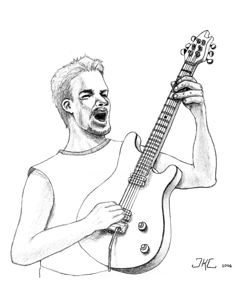935x1200 I Love To Rock The Electric Guitar, Pencil Drawing Drawing - Guitar Drawing In Pencil