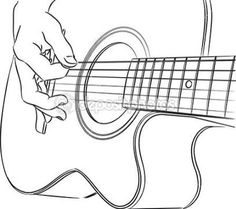 236x209 Huge Collection Of 'guitar Outline Drawing' Download More Than - Guitar Drawing Outline