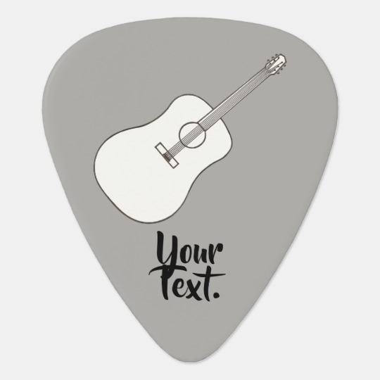 540x540 Your Text On Acoustic Guitar Drawing Guitar Picks - Guitar Drawing Outline