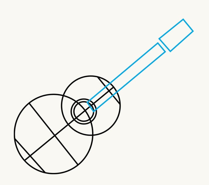 678x600 How To Draw A Guitar In A Few Easy Steps Easy Drawing Guides - Guitar Drawing Step By Step