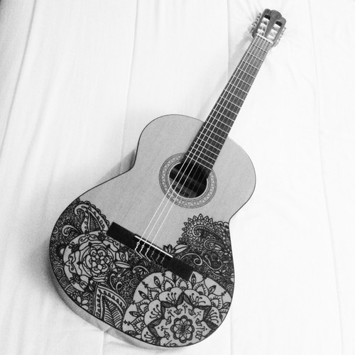 500x500 Guitar Drawing Uploaded - Guitar Drawings Art