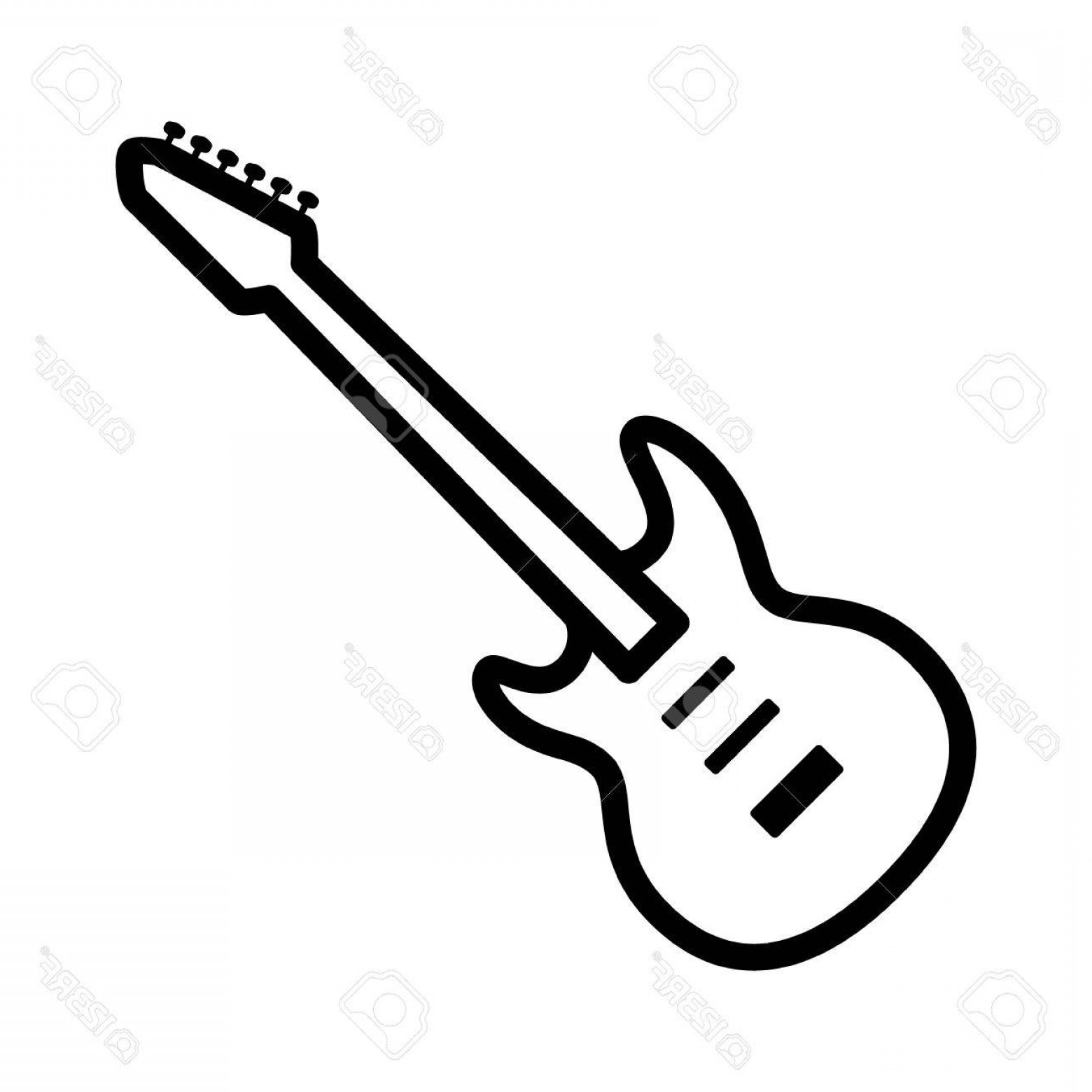 1560x1560 Electric Guitar Vector Art Sohadacouri - Guitar Line Drawing
