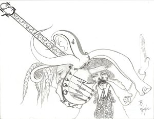 300x233 guitar neck drawings fine art america - Guitar Neck Drawing