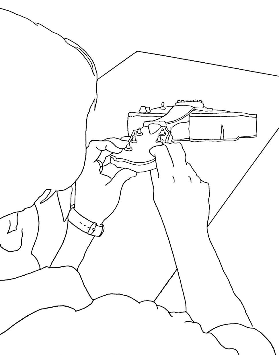 973x1235 how to setup your electric guitar part adjusting the truss rod - Guitar Neck Drawing