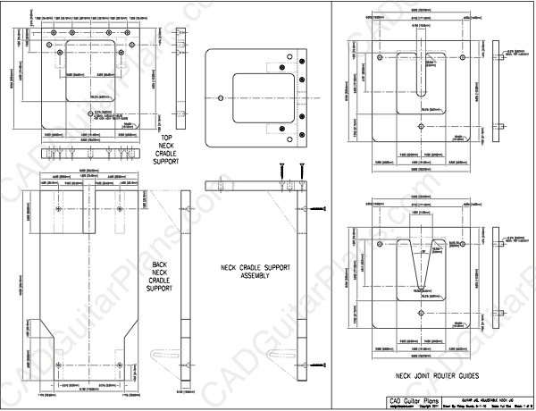 600x460 pdf guitar neck joint alignment jig plan cad guitar plans - Guitar Neck Drawing