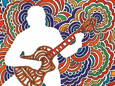 400x300 Guitar Player Drawing Meditation - Guitar Player Drawing