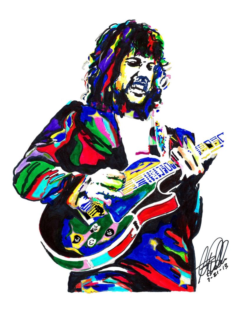 794x1059 Steve Gaines Lynyrd Skynyrd Guitar Player Southern Rock Etsy - Guitar Player Drawing