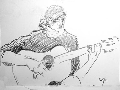 400x298 Drawings Of A Guitar Player Living A Creative Life Inigo Rose - Guitar Player Drawing