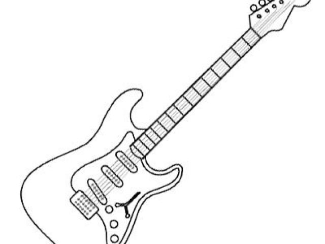 640x480 Drawn Guitar Simple - Guitar Simple Drawing