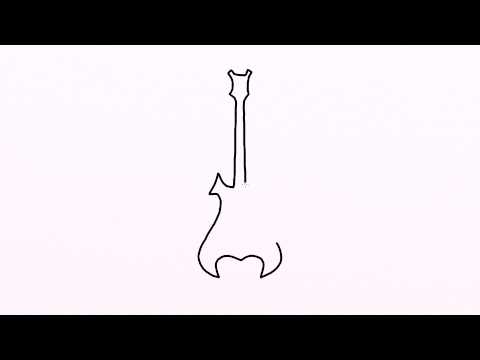 480x360 How To Draw Guitar Easy Drawing For Kids Step - Guitar Simple Drawing