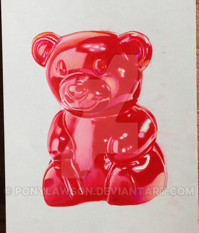 400x468 Gummy Bear Drawing - Gummy Bear Drawing