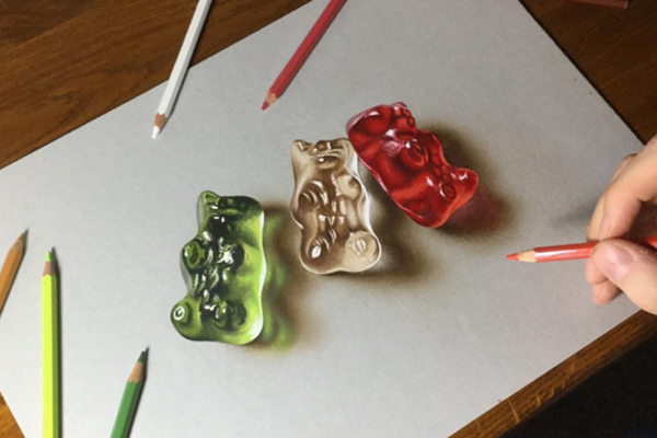 600x400 Realistic Drawing Of Gummy Bears! - Gummy Bear Drawing