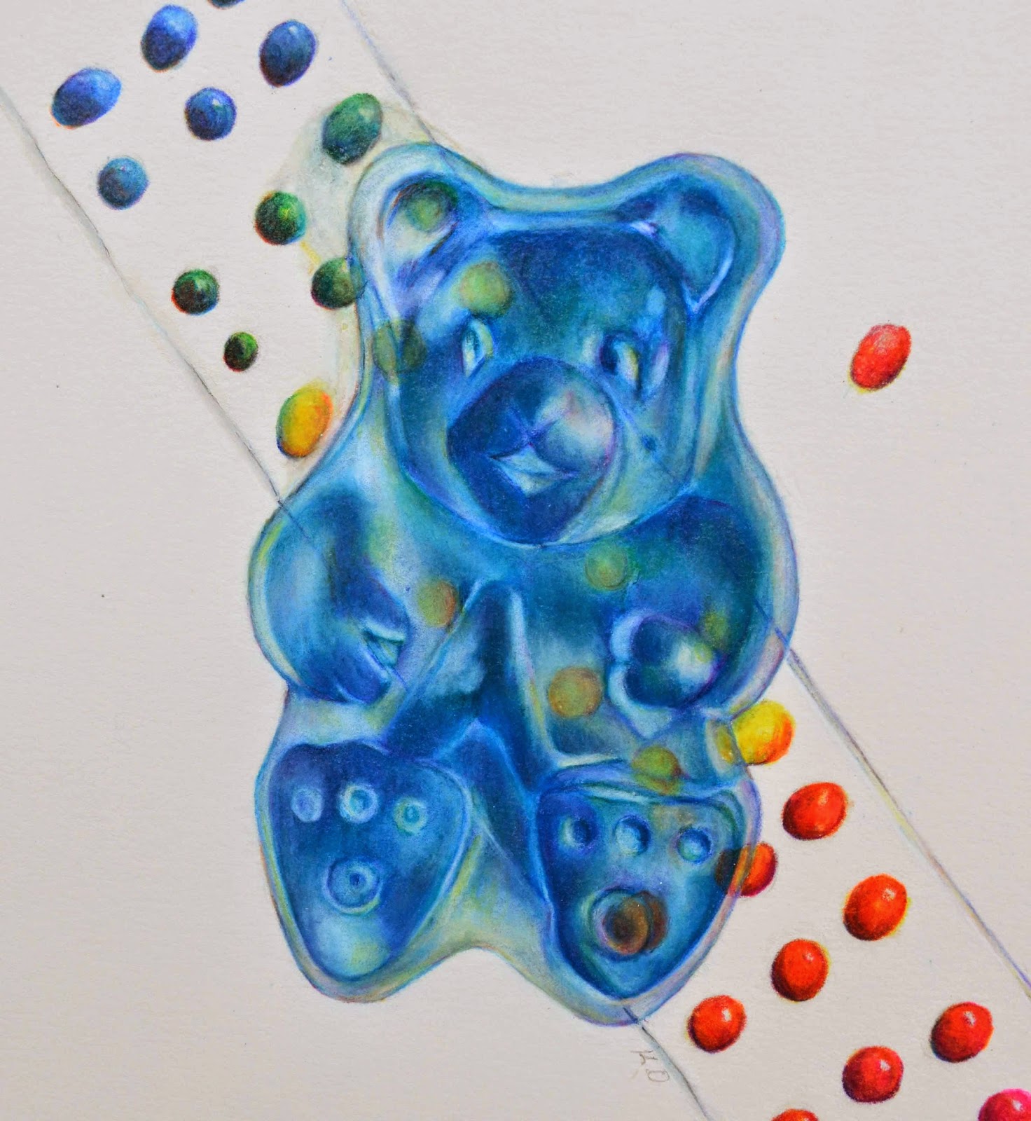 1472x1600 Gummy Bear, Bestworst Drawing I've Ever Done! - Gummy Bear Drawing