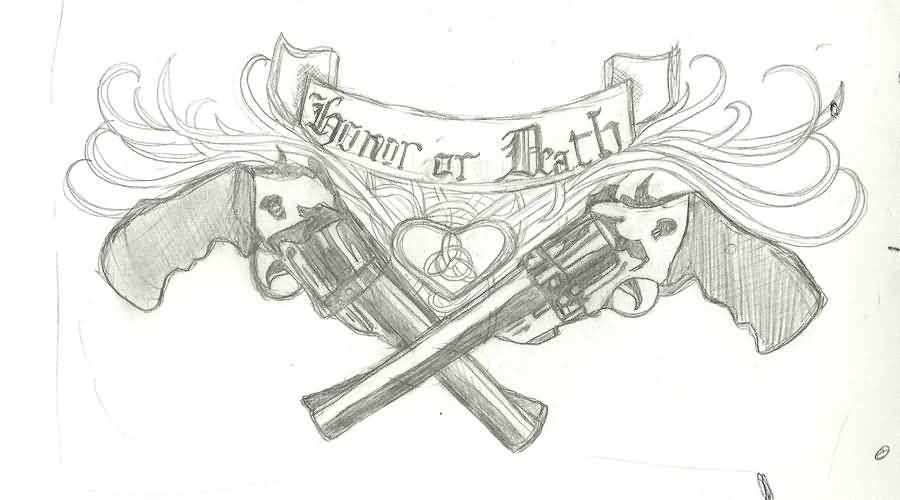 900x500 gun tattoo ideas and gun tattoo designs - Gun Tattoo Drawings