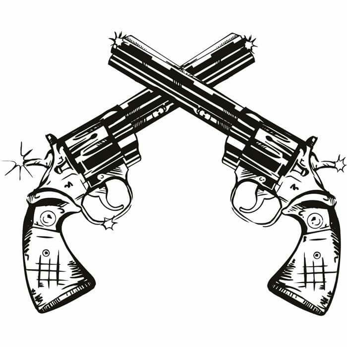 700x700 Gun Tattoos Designs, Ideas And Meaning Tattoos For You - Gun Tattoo Drawings