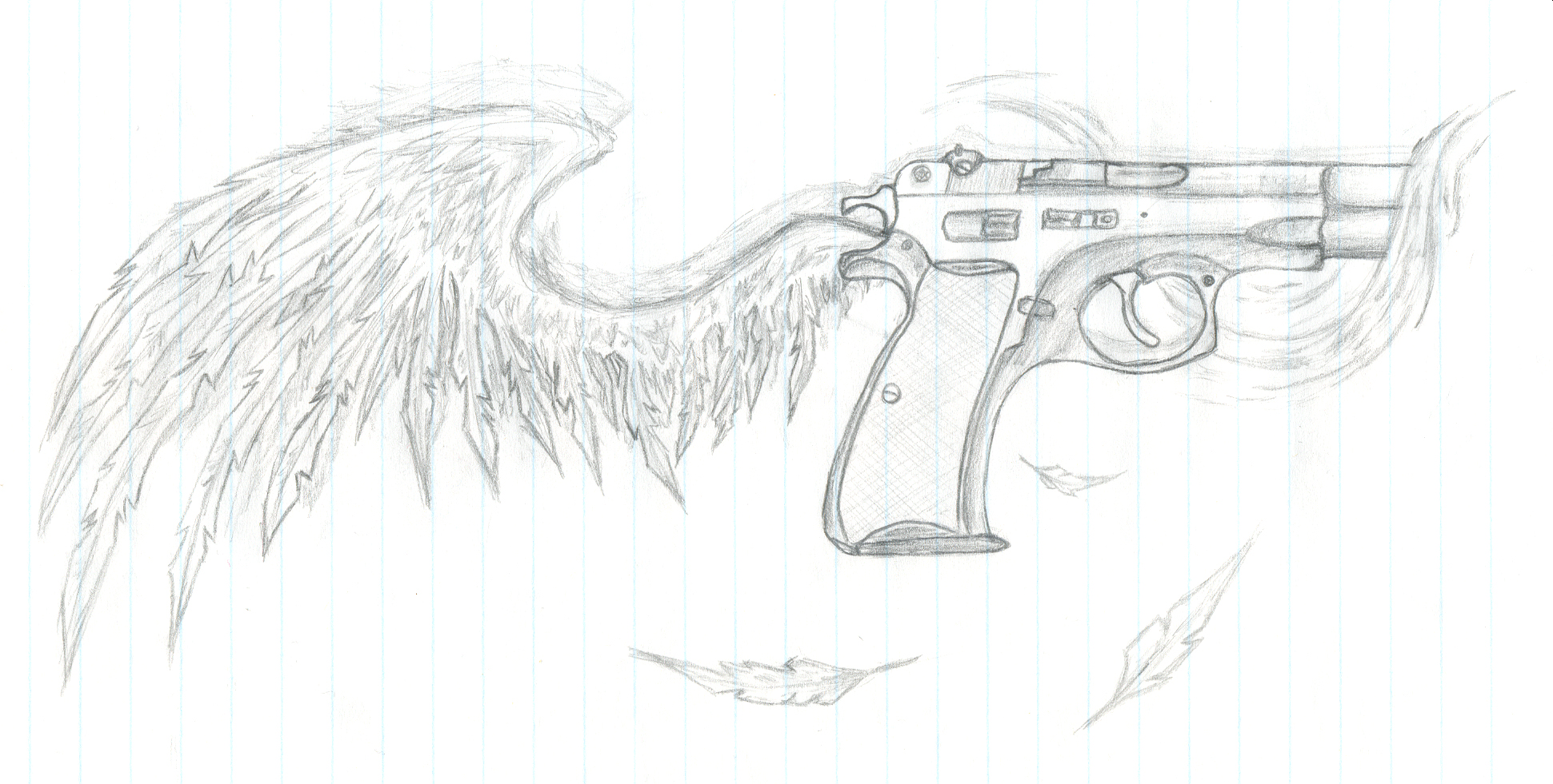 1941x981 Revolver Tattoo Designs Drawings - Gun Tattoo Drawings