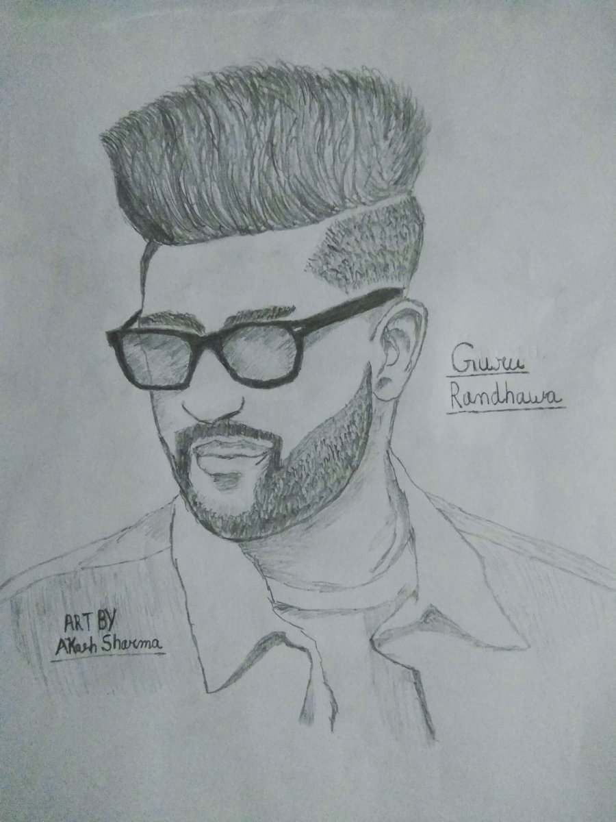 900x1200 Fan Made Art Of Guru Randhawa - Guru Drawing